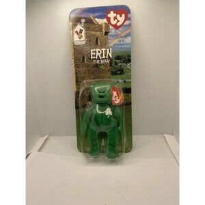 TY Beanie Babies Erin the Bear Ronald McDonald House Rare Retired Tag Errors New